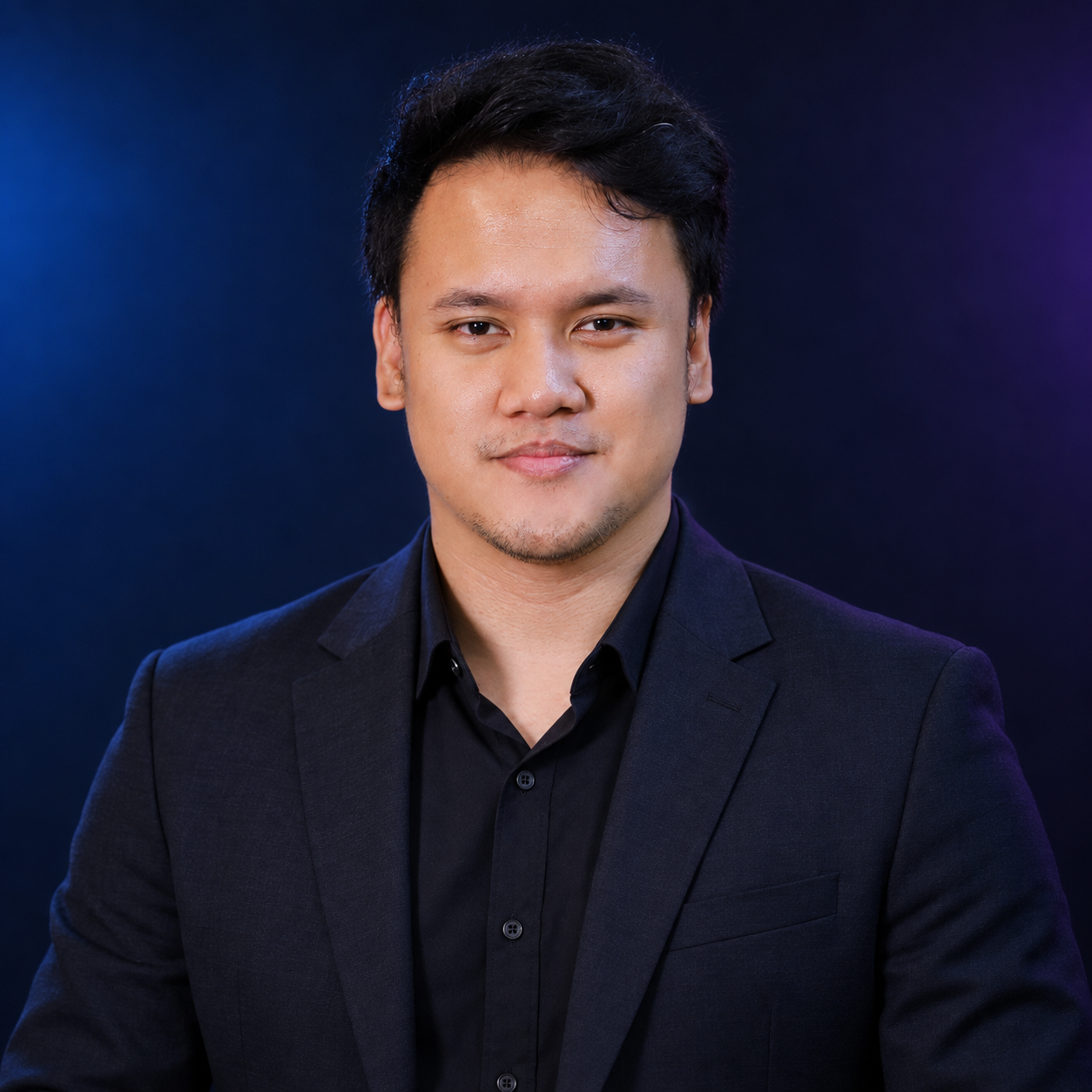 Daniel Sarcia, AI Automation Specialist, wearing a dark suit.